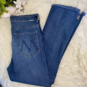 The Insider High Rise Crop Step Fray Bootcut Jeans